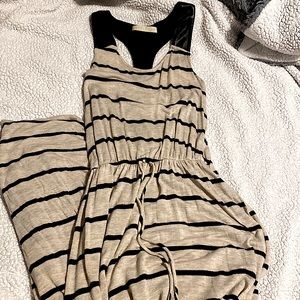 Everleigh size S full length stripped maxi/sundress